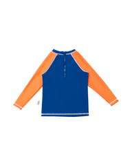 Boys' 3-Piece Swimsuit Trunk Rashguard Set and Sun Hat Swimwear