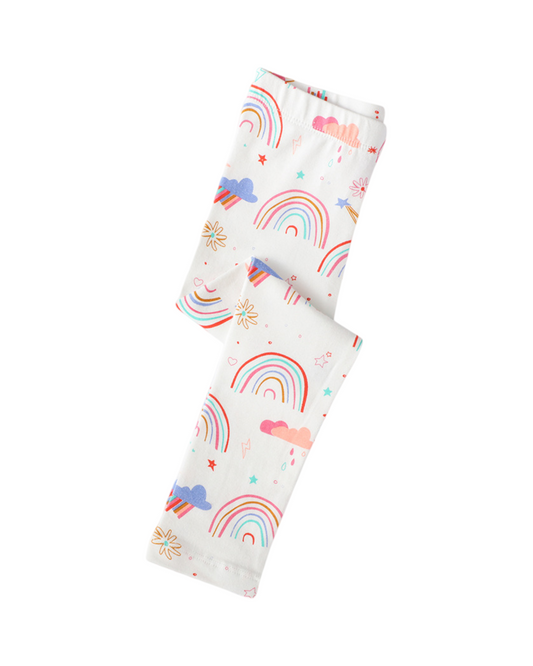 Cotton Soft Patterned Leggings for Girls