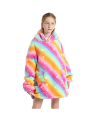 Oversized Fluffy Kids Oodie Blanket – Ultra-Soft & Warm