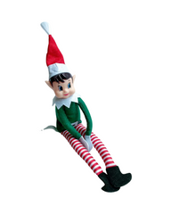 Festive Christmas Elf Holiday Doll Shelf  Decoration