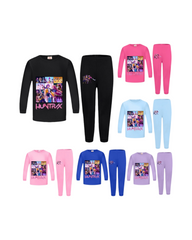 Kpop Inspired Demon Hunter Nightwear for Girls Graphic Long Sleeve Pajamas
