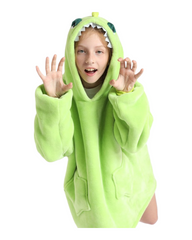 Oversized Kids Fluffy Hoodie Blanket – Warm & Snuggly Oodie
