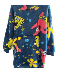 Kids Cartoon Character Oodie – Warm Fleece Oversized Hoodie