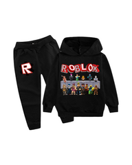 Roblox Graphic Pullover Hoodie and Pants Set for Kids