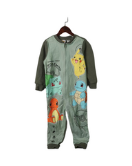 Cozy Character Pattern Kids Onesie Pyjamas with Zip