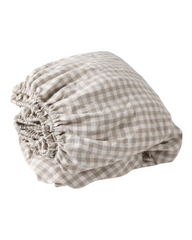 Three-Piece 100% Linen Fitted Sheet Set