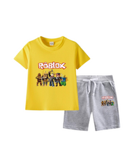 Boys’ T-Shirt and Shorts Roblox Outfit Set