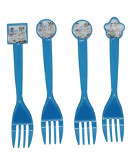 Blue Roblox Patterned Party Cutlery Set