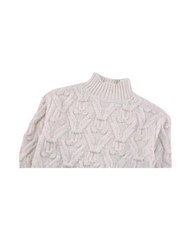 Chic Toddler & Girls Mock Neck Cable Knit Jumper – Soft Winter Top
