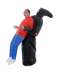 Inflatable Grim Reaper Piggyback Costume Blow Up Monster Carry Me Suit