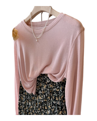 Long Sleeve Crewneck T-Shirt – Soft Casual Tops & Everyday Basic Tees