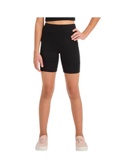 High-Waisted Stretch Activewear Girls Biker Shorts