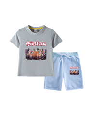 Roblox Printed T-Shirt and Shorts Set