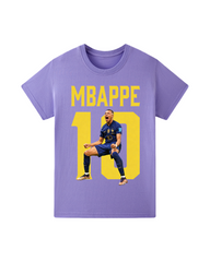 Kylian Mbappe #10 Soccer Jersey for Kids Short Sleeve Football Tee