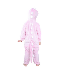 Fluffy Dinosaur Onesie with Hood and Tail