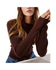 Elegant Merino Wool Long Sleeve Top