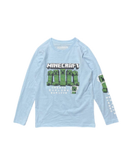 Boys Minecraft Print Long Sleeve T-shirt