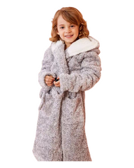 Fluffy Bath Robe with Animal Hood