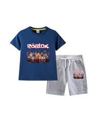 Roblox Printed T-Shirt and Shorts Set