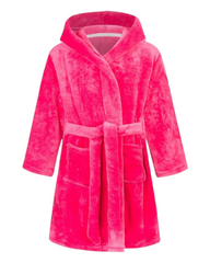 Fluffy Patterned Girls' Bath Robe
