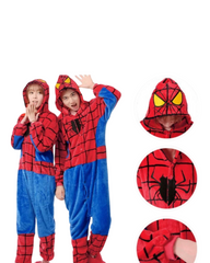 Printed Spider-Man Adult Plush Costume Onesie