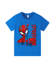 Spider-Man Kids Graphic T-Shirt – Cotton Short Sleeve Crew Neck Tee