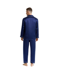 Pure Silk Long Sleeve Men's Pyjamas Set