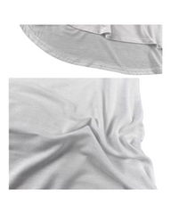 White V-Neck Women's T-Shirt - Casual Tunic Top