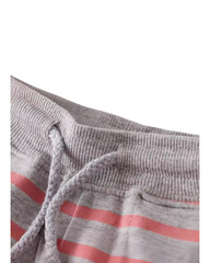 Striped Summer Shorts Boys Casual Drawstring Knit Bottoms
