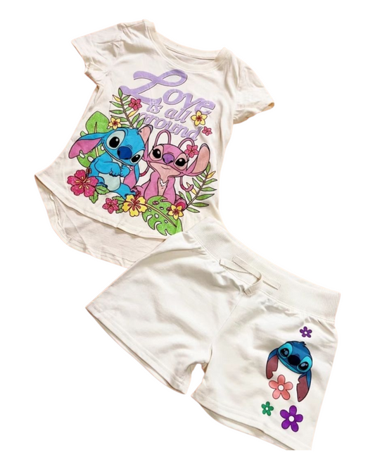 Sweet Stitch Friends Shirt with Shorts Set