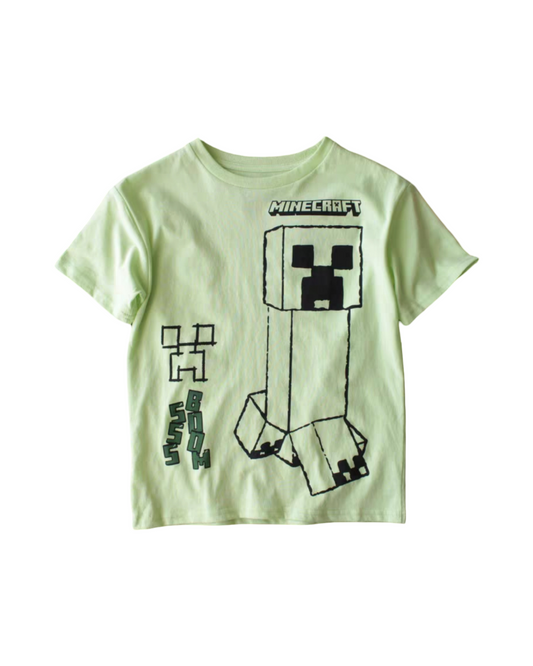 Minecraft Creeper Graphic Cotton T-Shirt