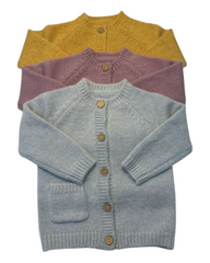 Button-Up Cardigan with Pocket