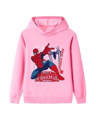 Oversized Relaxed Spiderman Print Hoodie