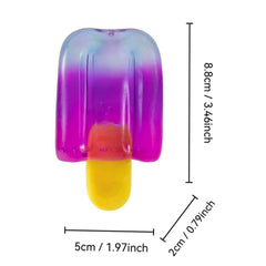 Rainbow Squish Ice Block Plush Toy