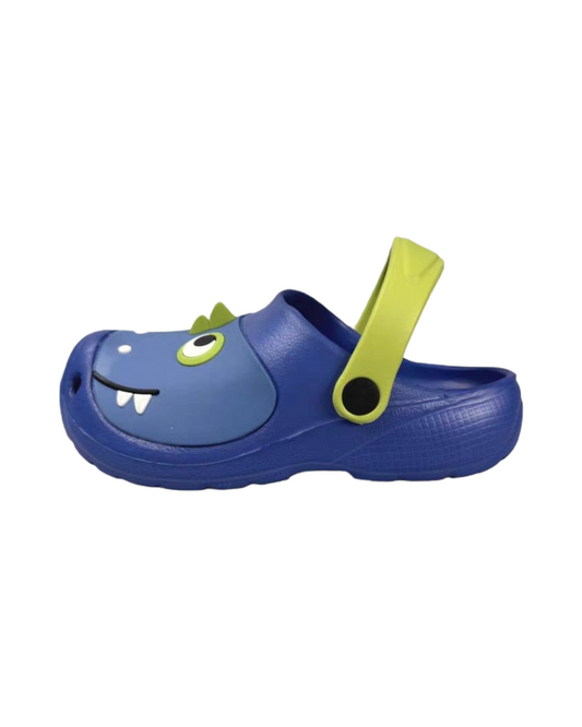Playful Blue Dinosaur Croc Shoes