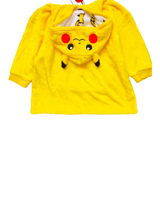 Pikachu Graphic Kids Oodie – Soft Cozy Hoodie Blanket
