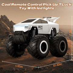 Remote Control Cybertruck Amphibious Toy car, 1:16 Scale Waterproofing Car Monster Truck Toys, 4WD All Terrain Off-Road Pickup with Rechargeable Battery, RC Cars