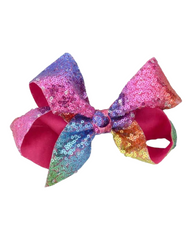 Colorful Rainbow Hair Bow
