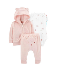 Baby Girl 3-Piece Little Cardigan Set