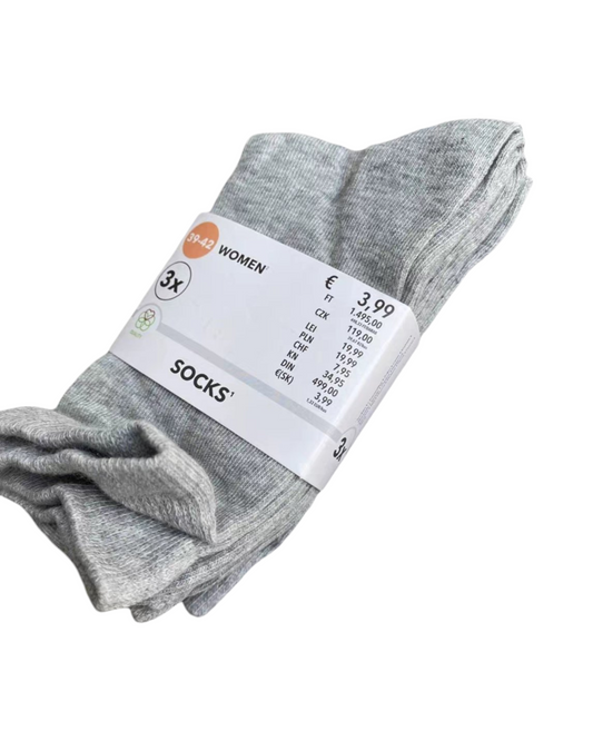 Soft Cotton Blend Patterned Crew Socks – Everyday Comfort
