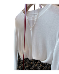 Long Sleeve Crewneck T-Shirt – Soft Casual Tops & Everyday Basic Tees
