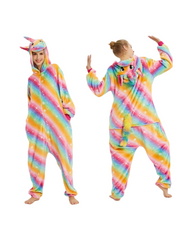 Unicorn Plush Onesie – Cozy Fleece Pajamas for Kids & Adults