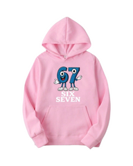 67 Number Graphic Print Hoodie