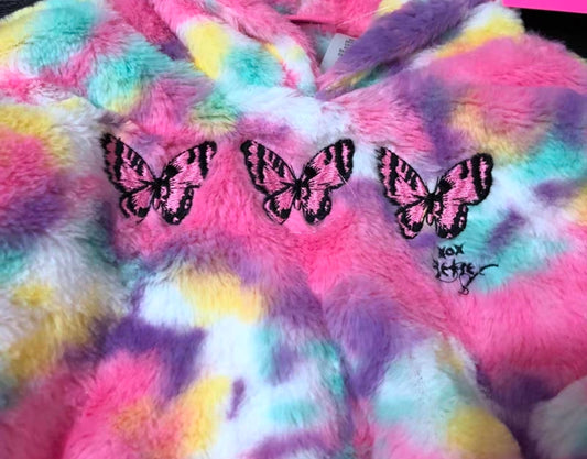 Girls Teddy Fleece Full Zip Hoodie