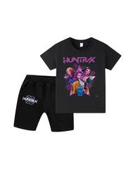 Kpop Kids Two-Piece Crop Tops+ Shorts Set