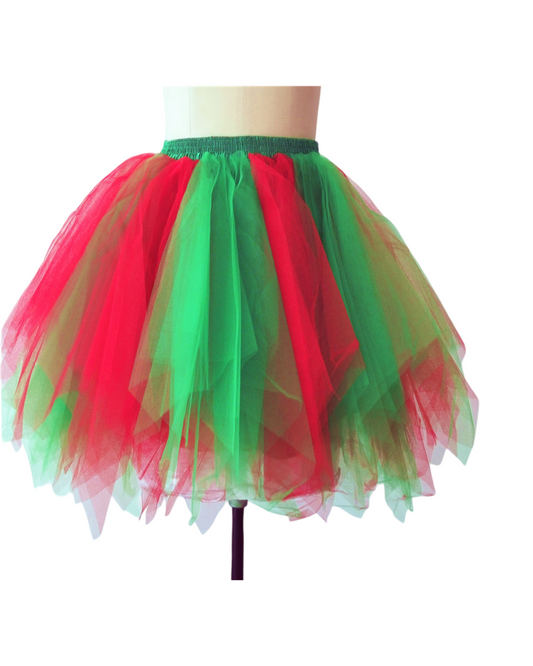 Multi-Color Layered Tulle Party Skirt for Girls