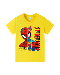 Spider-Man Kids Graphic T-Shirt – Cotton Short Sleeve Crew Neck Tee