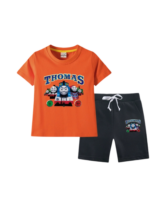 Kids Thomas the Tank Engine 100% cotton T-Shirt & Shorts Set