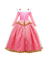 Deluxe Pink Ball Gown Costume - Princess Party & Cosplay Dress-Up Outfit