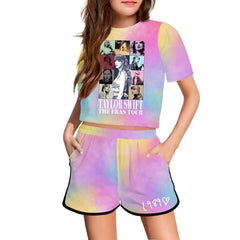 T-Shirt and Shorts Taylor Swift Printed Outfit Set | 3-16Y
